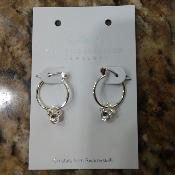 Disney Jewelry - NEW Swarovski Mickey Mouse Disney Earings